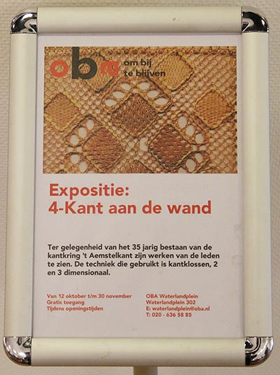 poster 4-kant van de OBA