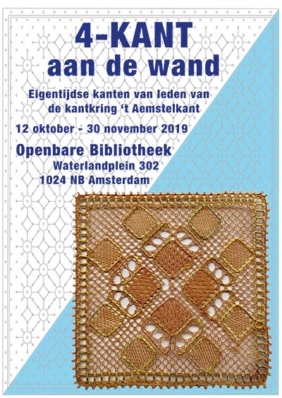 poster 4-kant aan de wand