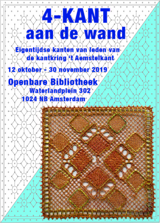 poster 4-kant aan de wand